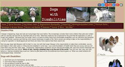 Desktop Screenshot of dogswithdisabilities.com